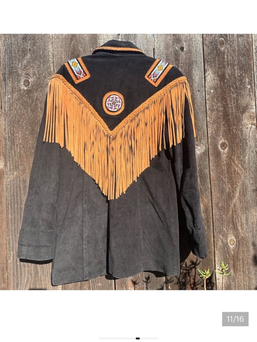 American Vintage Suede Fringe Jacket - Picture 7 of 9